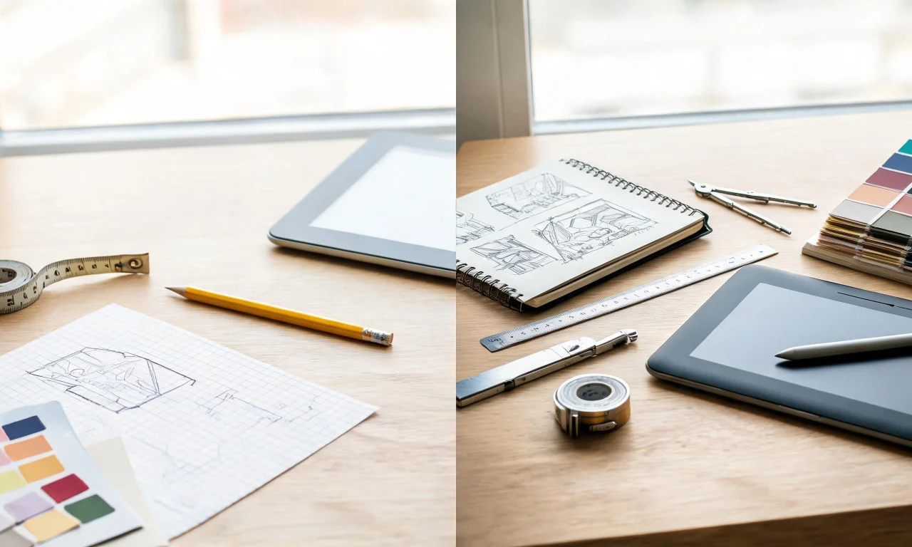 Split-screen graphic showing free-tier tools on one side and Starter or Pro-tier tools on the other.