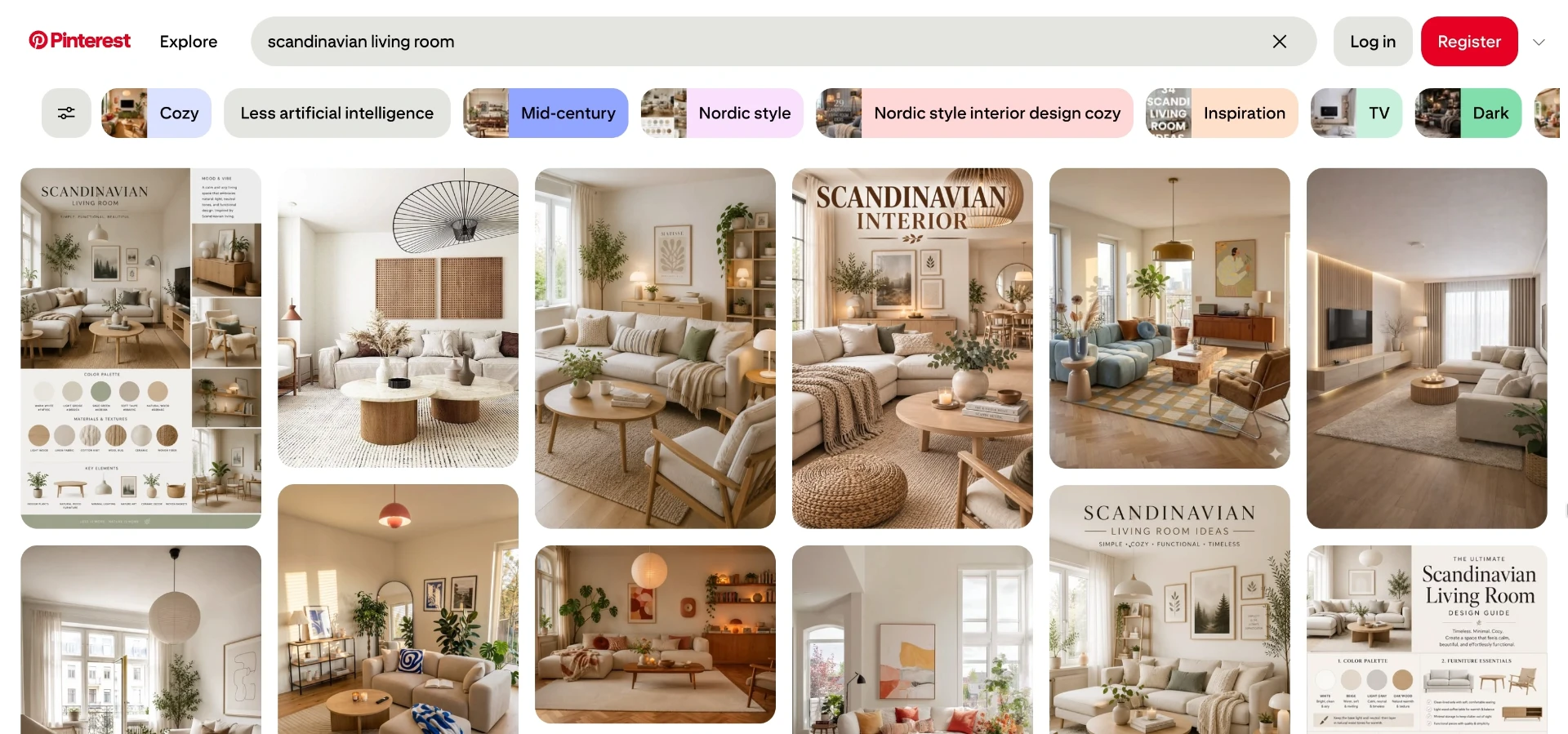 Pinterest search results are a fast way to collect style and mood vocabulary before writing a prompt, not just images to admire.