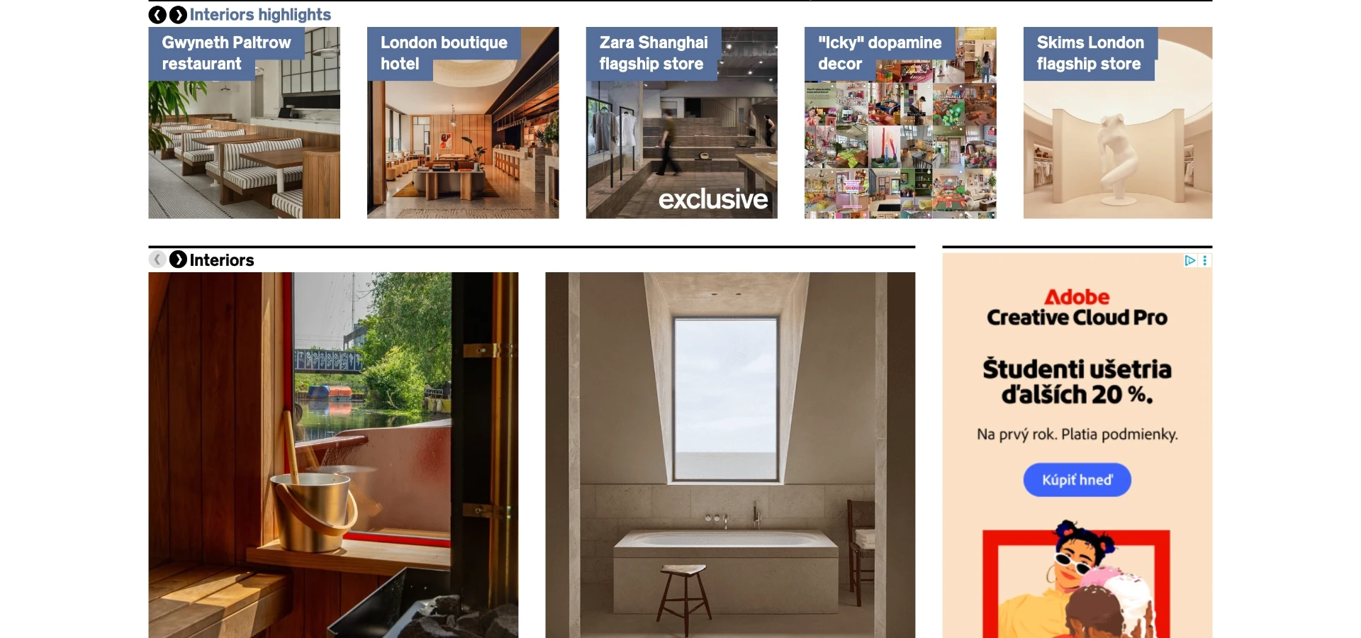 dezeen's interiors section is a useful source of current small-space layout trends before you start writing redesign prompts.