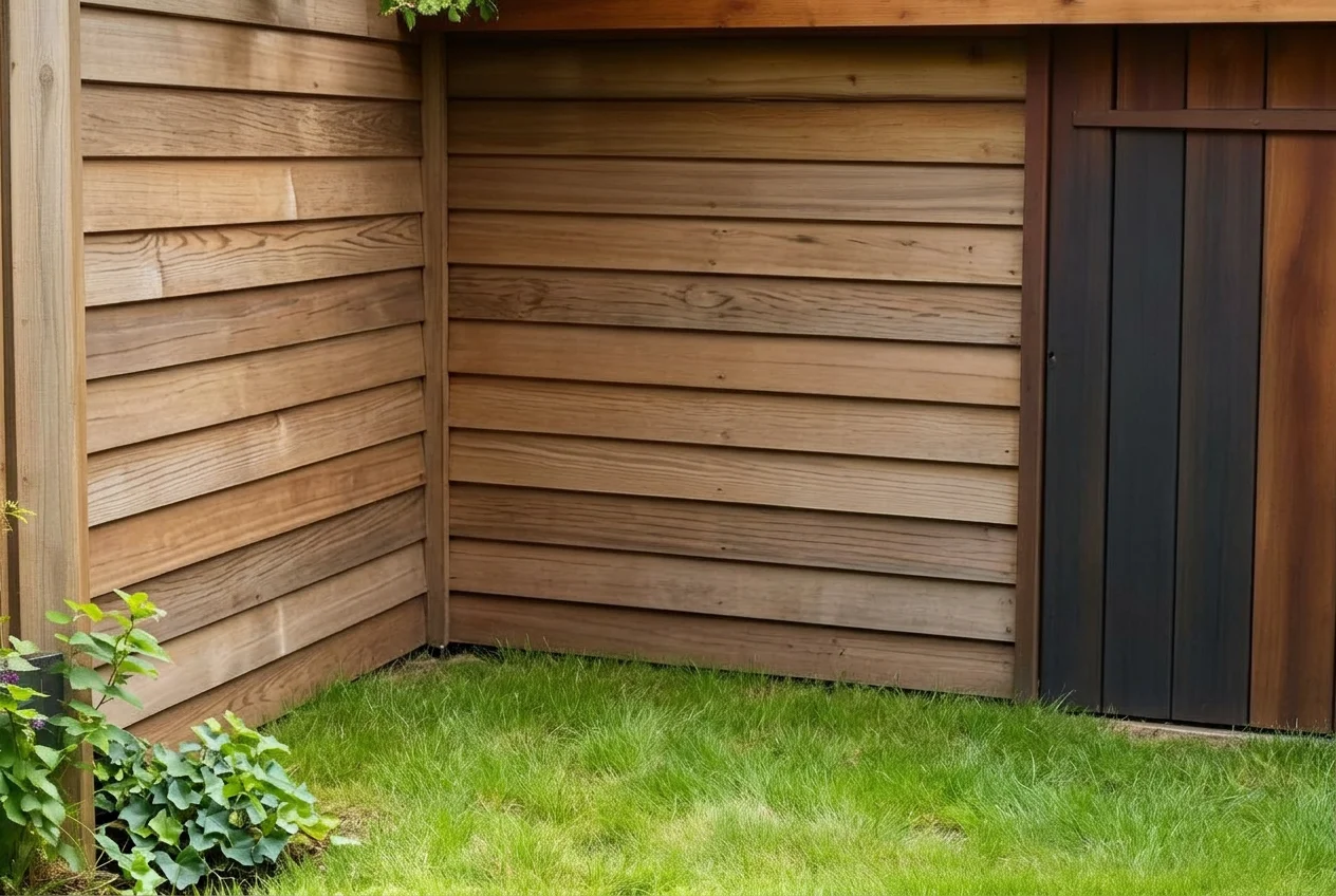 The same shed cleared after AI Clear Outdoor Space