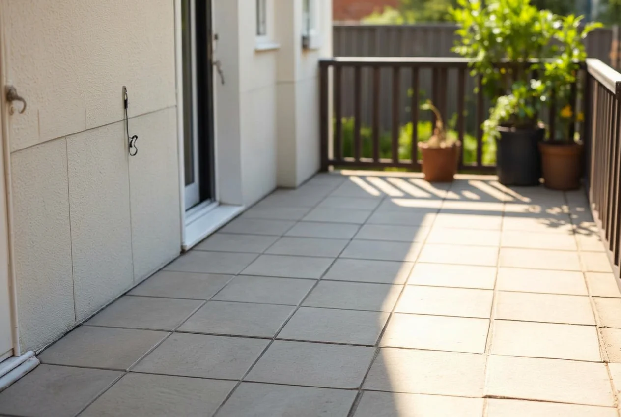 The same terrace cleared after AI Clear Outdoor Space