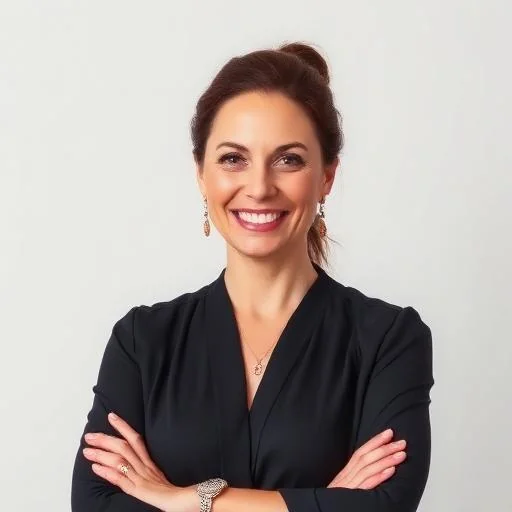 Portrait of Nina Falk, real estate agent